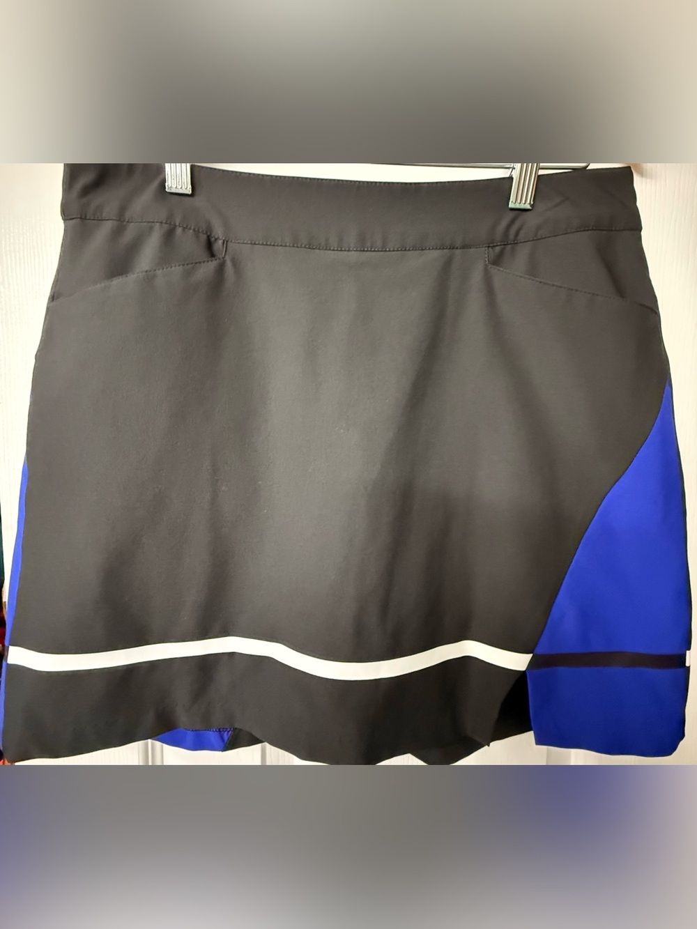 Slazenger Black and Blue Mini Skirt with White Trim size 8